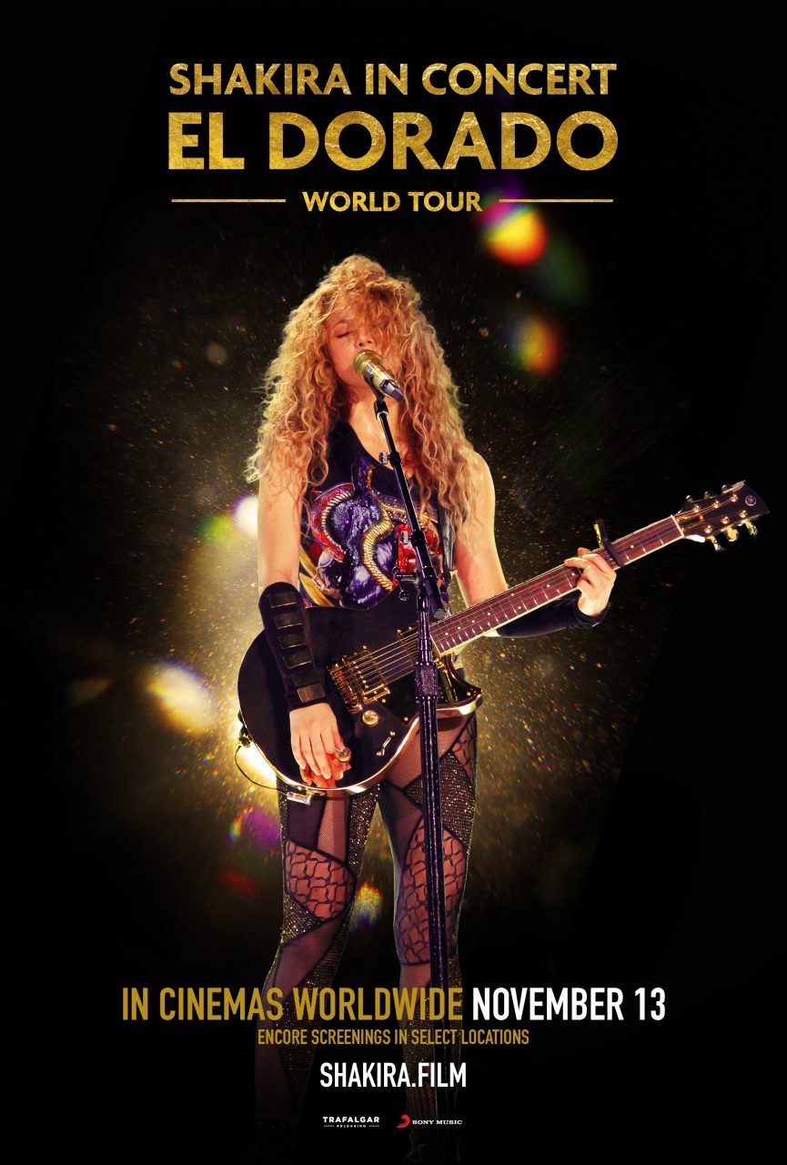Shakira In Concert: El Dorado World Tour poster (Trafalgar Releasing/Sony Music)