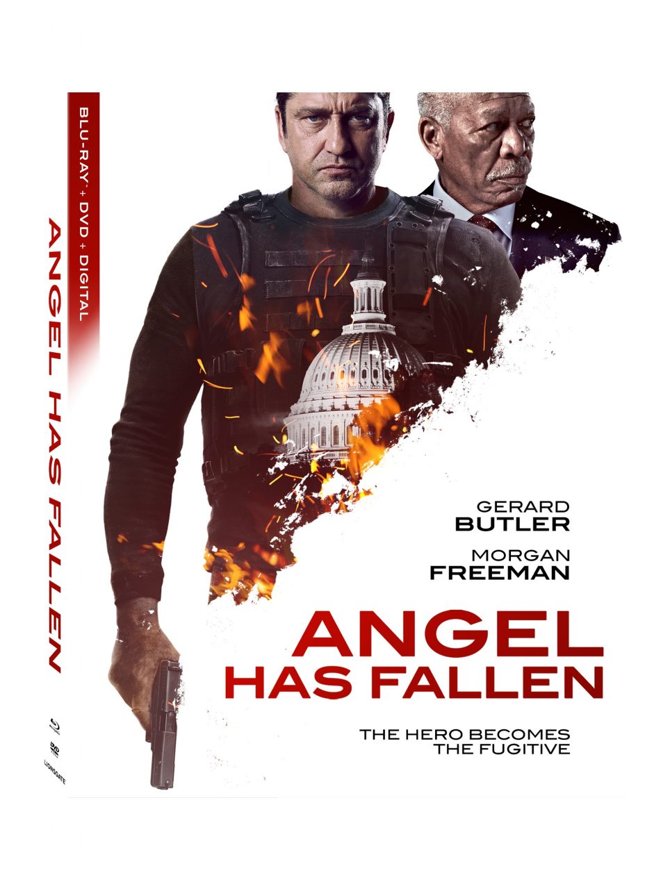 Angel Has Fallen Blu-Ray Combo Pack cover (Lionsgate Home Entertainment)