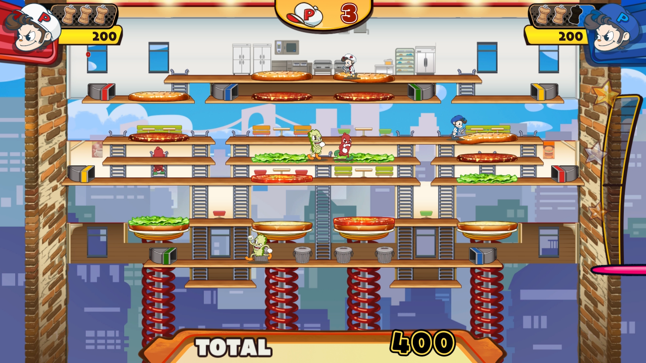 BurgerTime Party! screencap (XSEED Games)