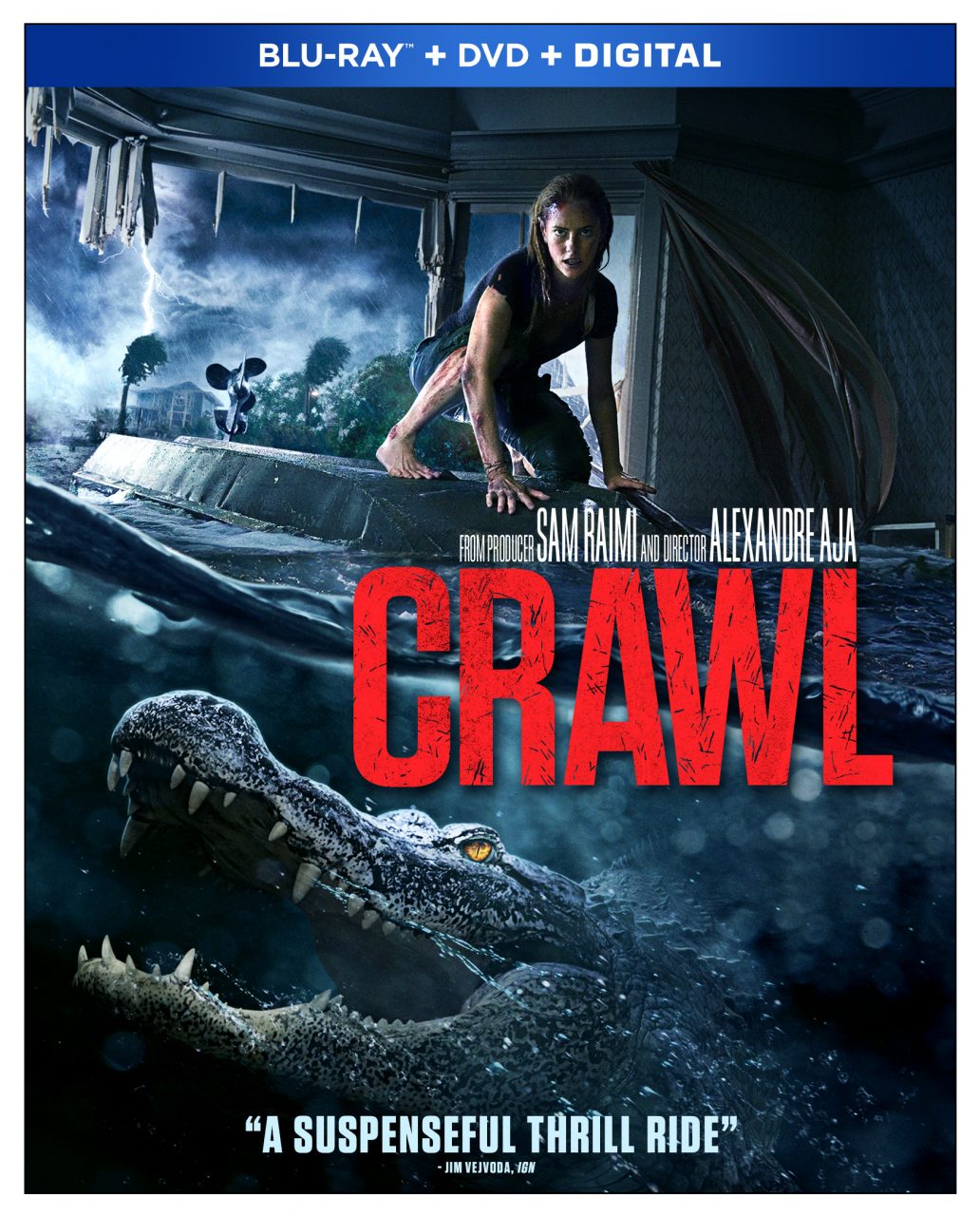 Crawl Blu-Ray Combo Pack cover (Paramount Home Entertainment)