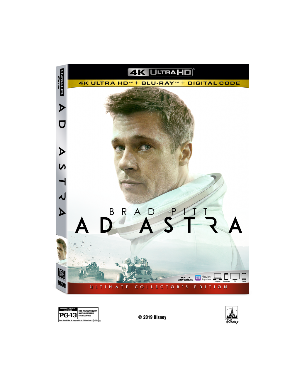 Ad Astra 4K Ultra HD Combo Pack cover (20th Century Fox Home Entertainment)