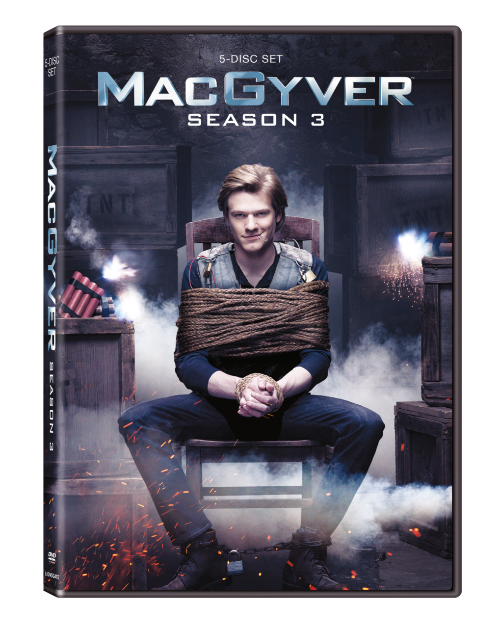 MacGyver Season 3 DVD cover (Lionsgate Home Entertainment)