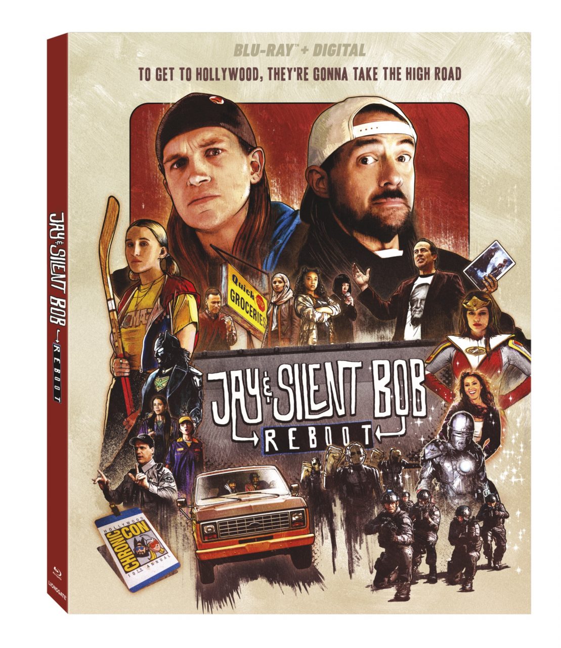 Jay & Silent Bob Reboot Blu-Ray Combo Pack cover (Lionsgate Home Entertainment)