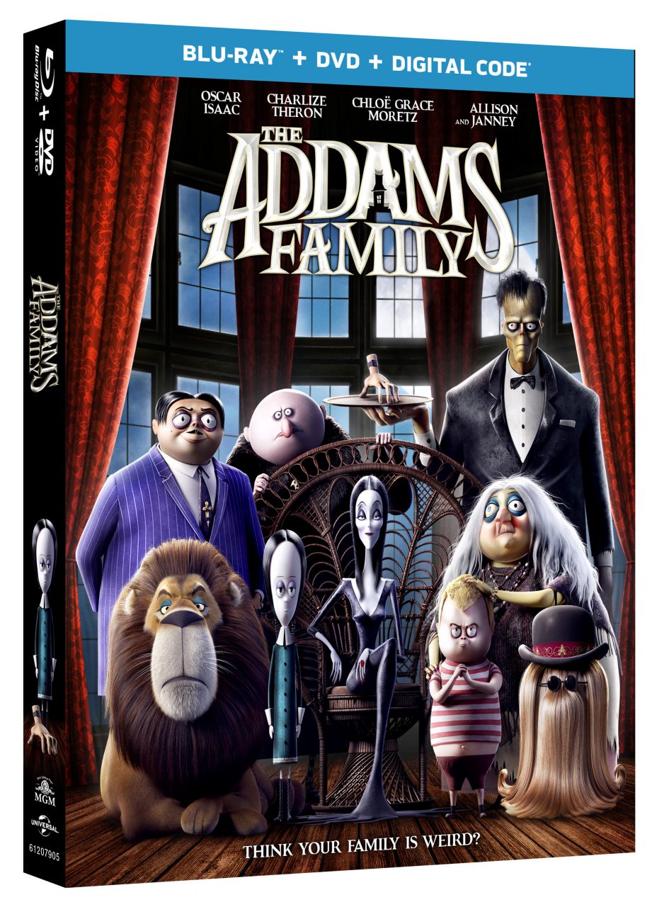 The Addams Family Blu-Ray Combo Pack cover (Universal Pictures Home Entertainment)