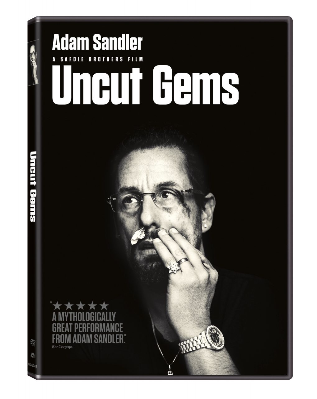 Uncut Gems DVD cover (Lionsgate Home Entertainment)