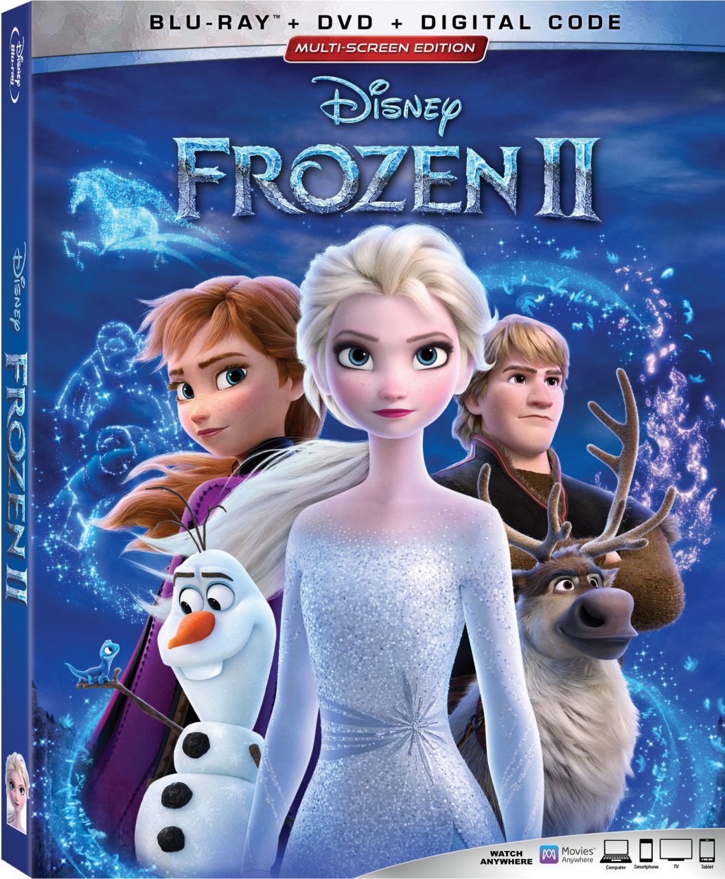 Frozen 2 Blu-Ray Combo Pack cover (Walt Disney Studios Home Entertainment)