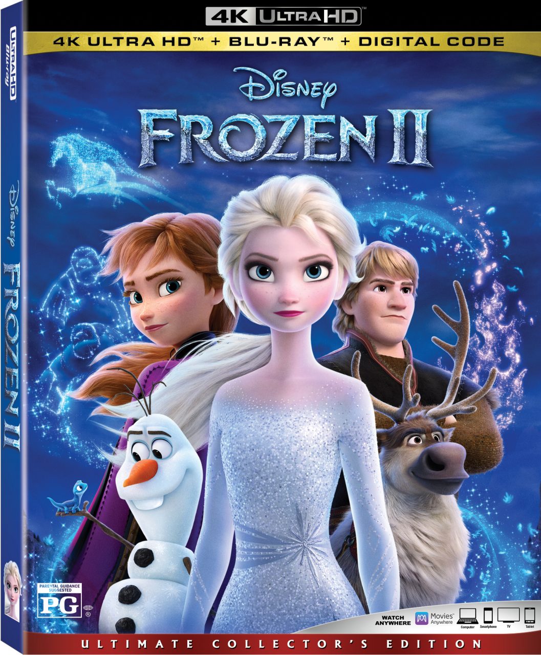 Frozen 2 4K Ultra HD Combo Pack cover (Walt Disney Studios Home Entertainment)