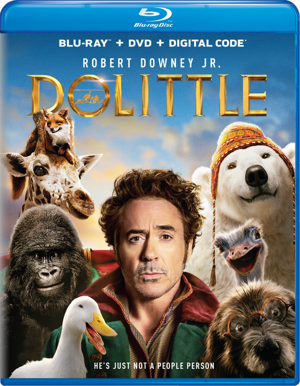 Dolittle Blu-Ray Combo Pack cover (Universal Pictures Home Entertainment)