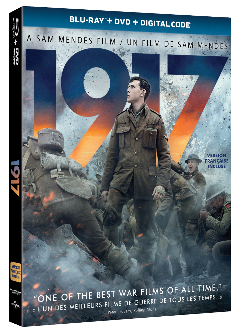 1917 Blu-Ray Combo Pack cover (Universal Pictures Home Entertainment)