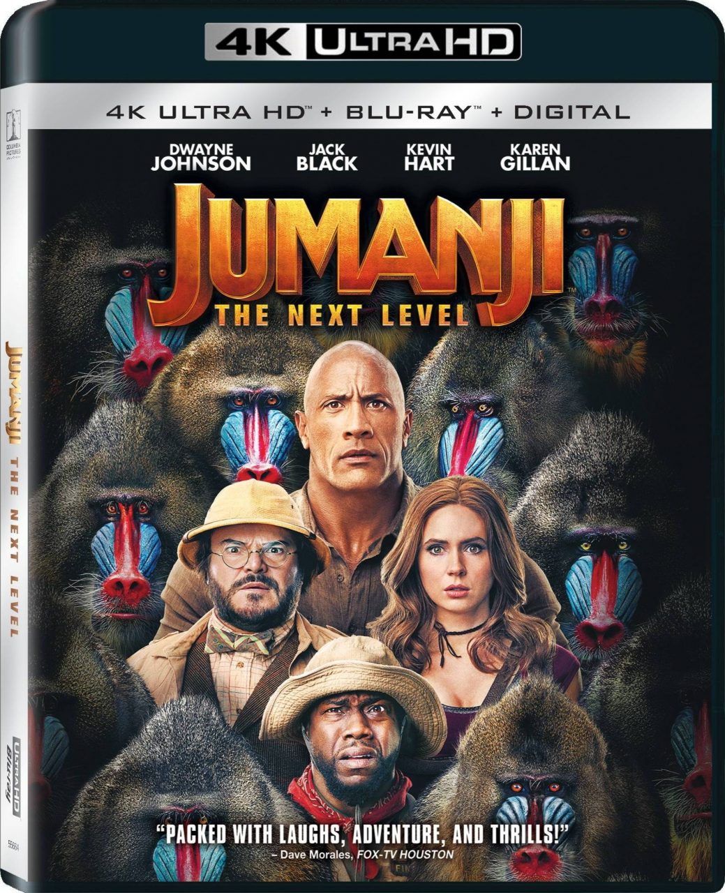Jumanji: The Next Level 4K Ultra HD Combo Pack cover (Sony Pictures Home Entertainment)