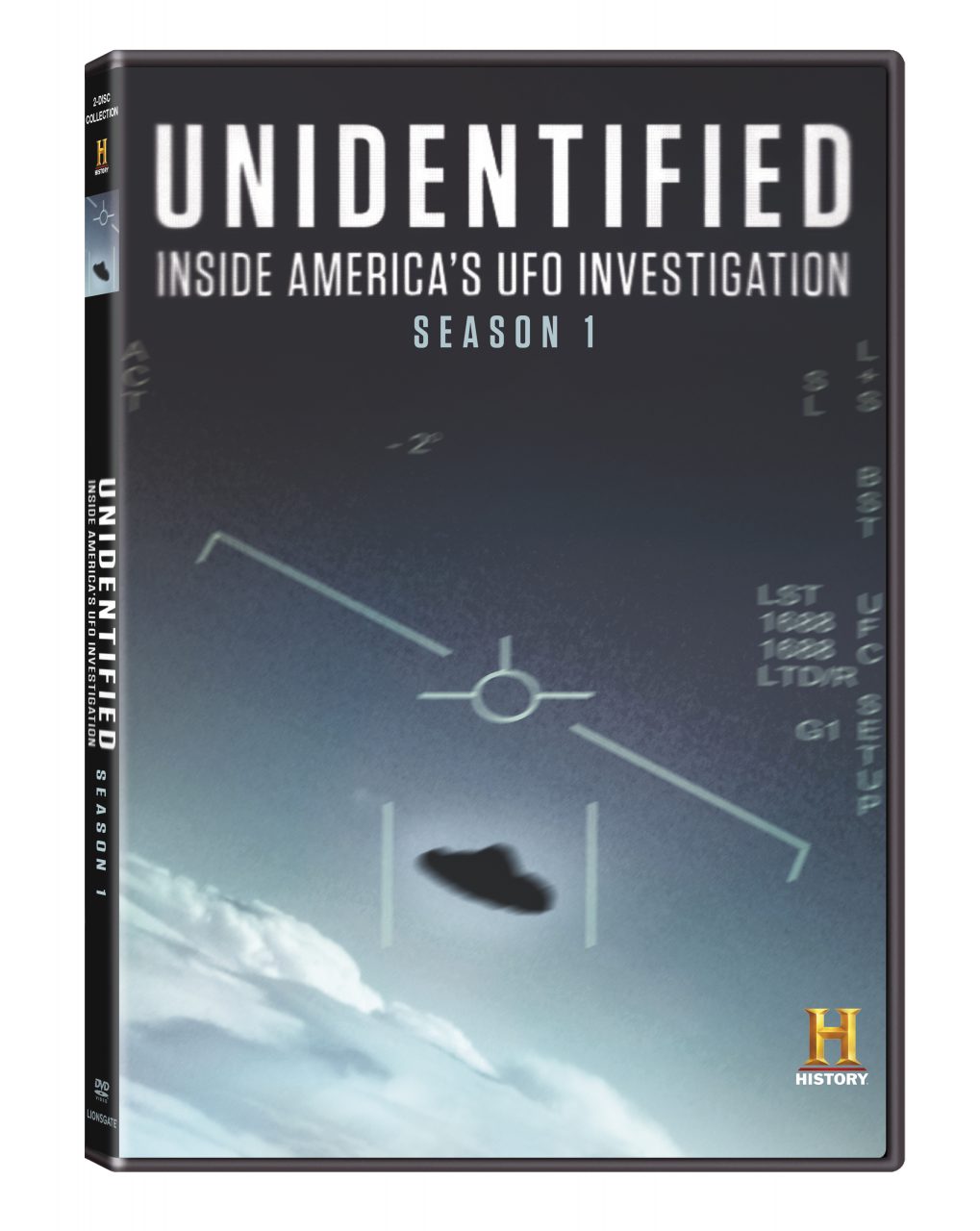 Unidentified: Inside America’s UFO Investigation: Season 1 DVD cover (Lionsgate Home Entertainment/HISTORY)
