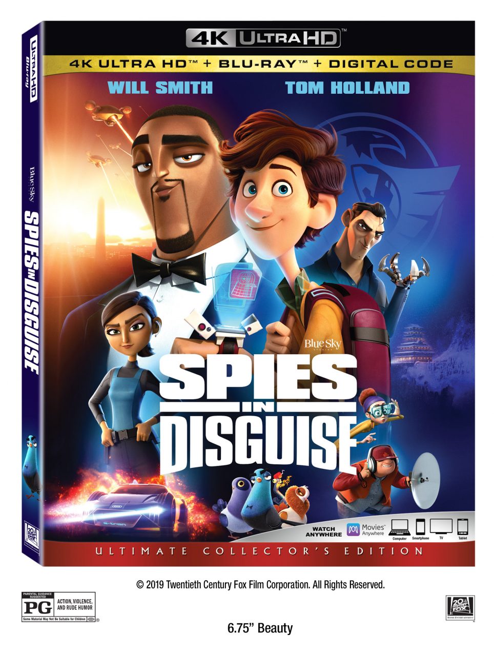 Spies In Disguise 4K Ultra HD Combo Pack cover (20th Century Fox Home Entertainment)