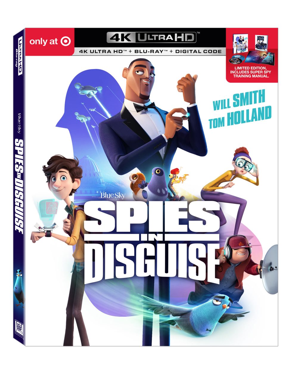 Spies In Disguise 4K Ultra HD Target Combo Pack cover (20th Century Fox Home Entertainment)