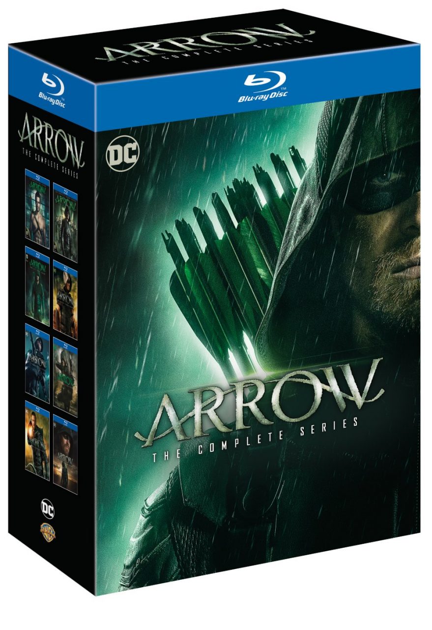 Arrow: The Complete Series Blu-Ray cover (Warner Bros. Home Entertainment)