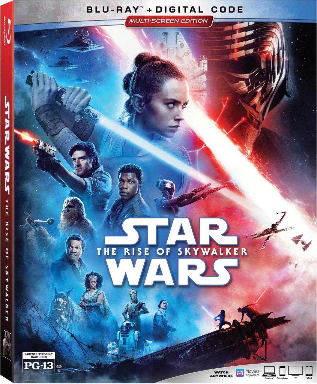 Star Wars: The Rise Of Skywalker Blu-Ray Combo Pack cover (Walt Disney Studios Home Entertainment/Lucasfilm)