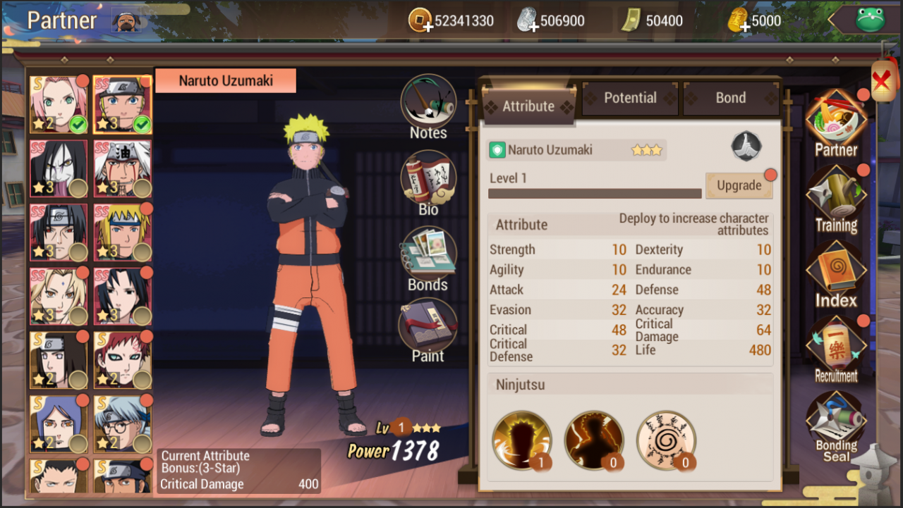 Naruto: Slugfest screencap (Mars Games)
