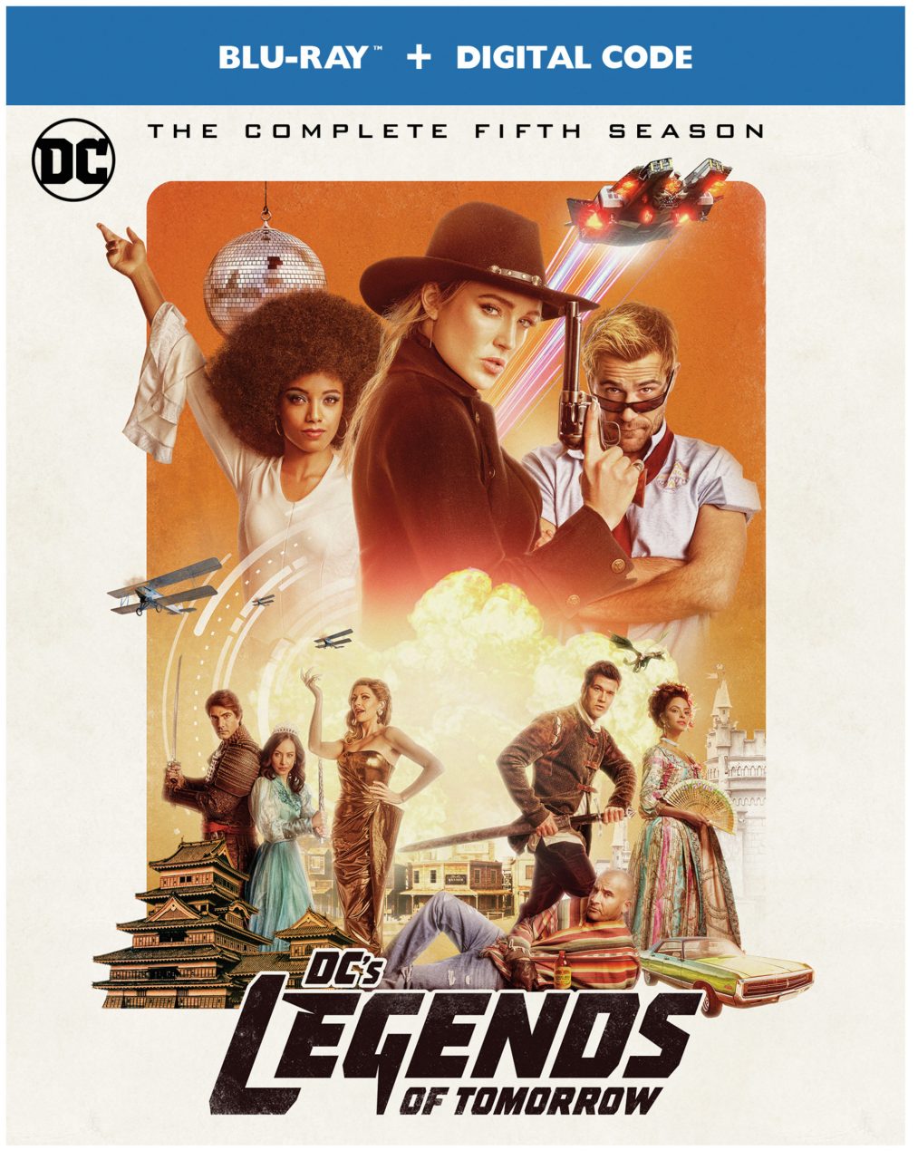 DC's Legends Of Tomorrow: The Complete Fifth Season Blu-Ray cover (Warner Bros. Home Entertainment)