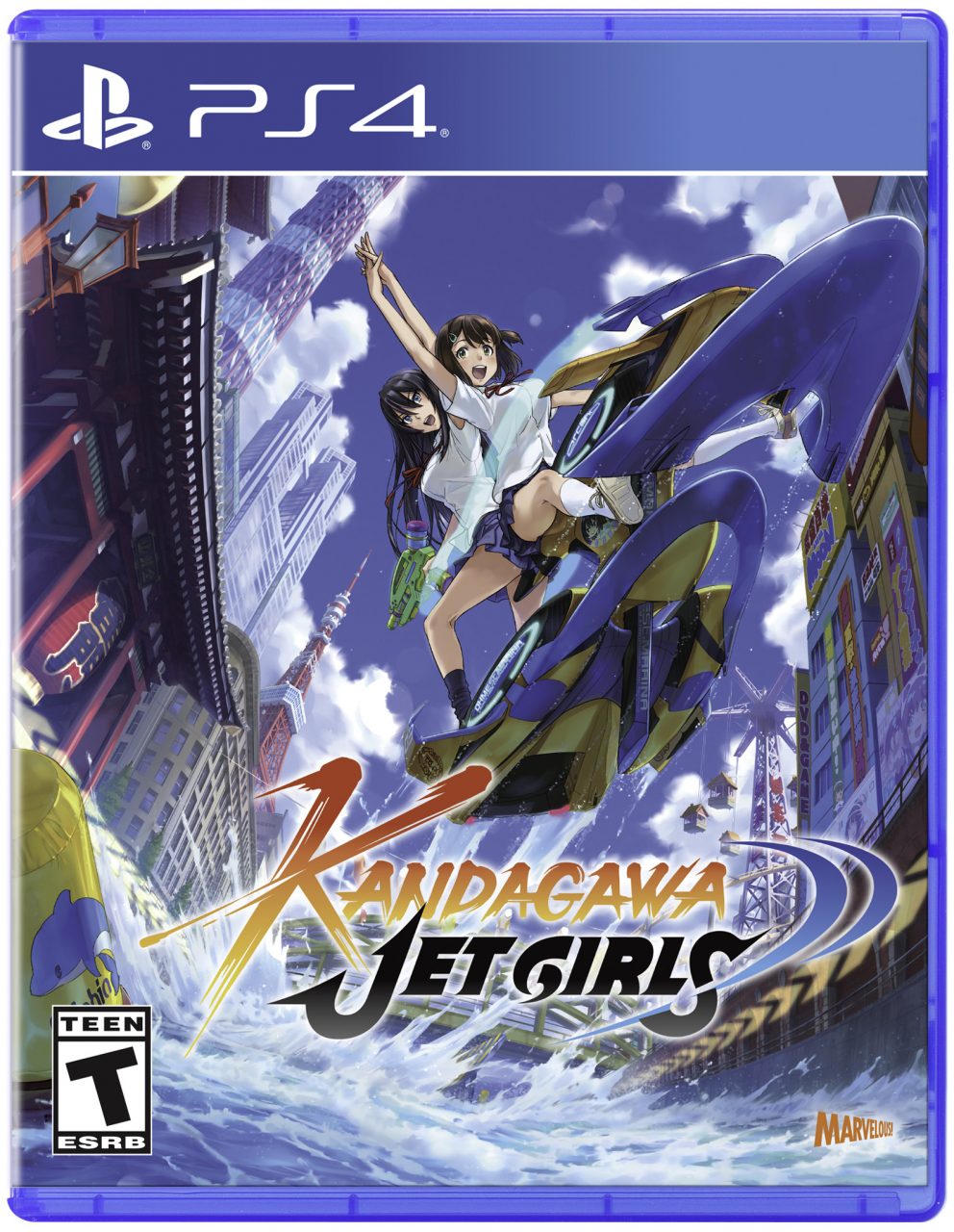 Kandagawa Jet Girls PlayStation 4 Collector cover (XSEED Games/Marvelous)