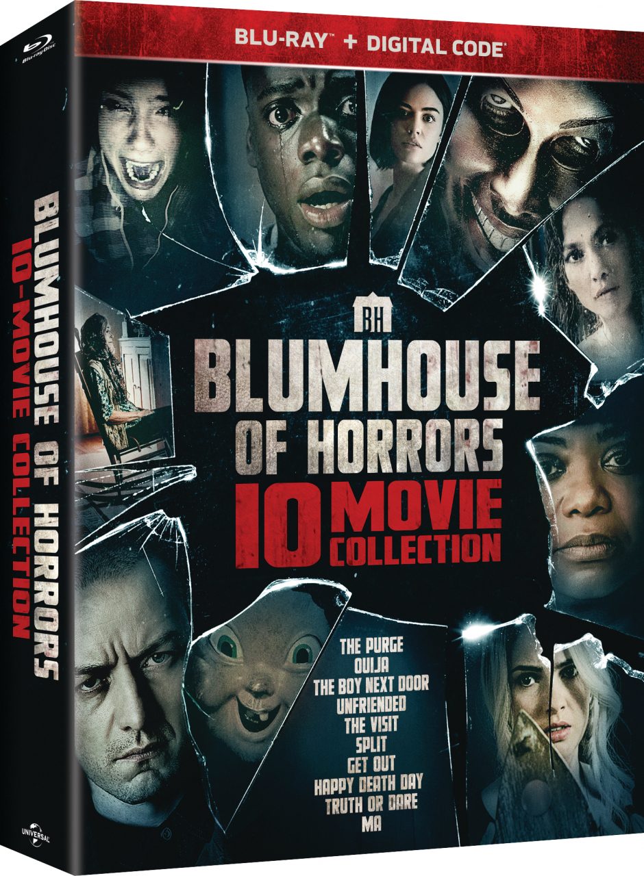 Blumhouse Of Horros 10-Movie Collection Blu-Ray Combo Pack cover (Universal Pictures Home Entertainment)