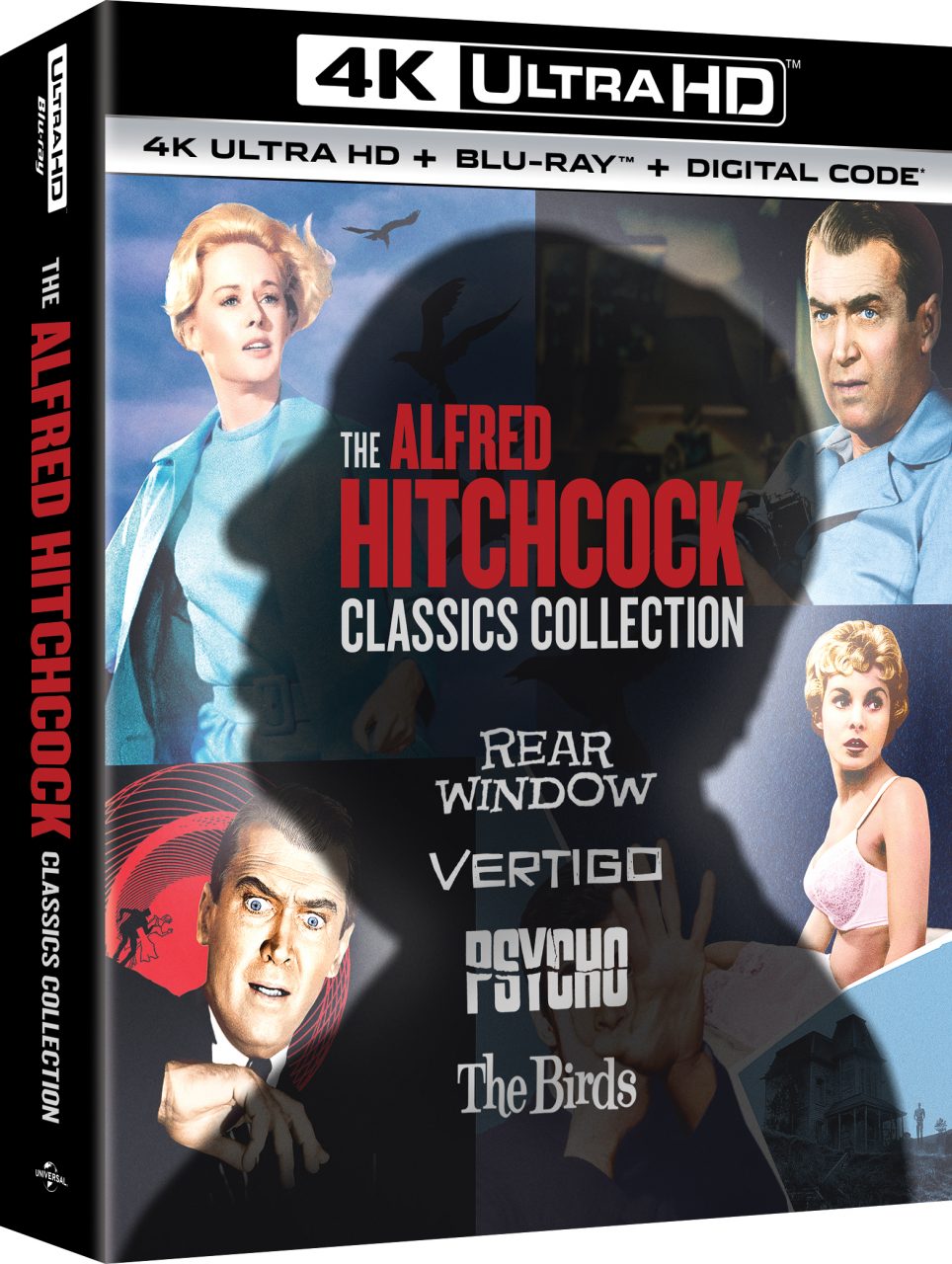 The Alfred Hitchcock Classics Collection 4K Ultra HD Combo Pack cover (Universal Pictures Home Entertainment)