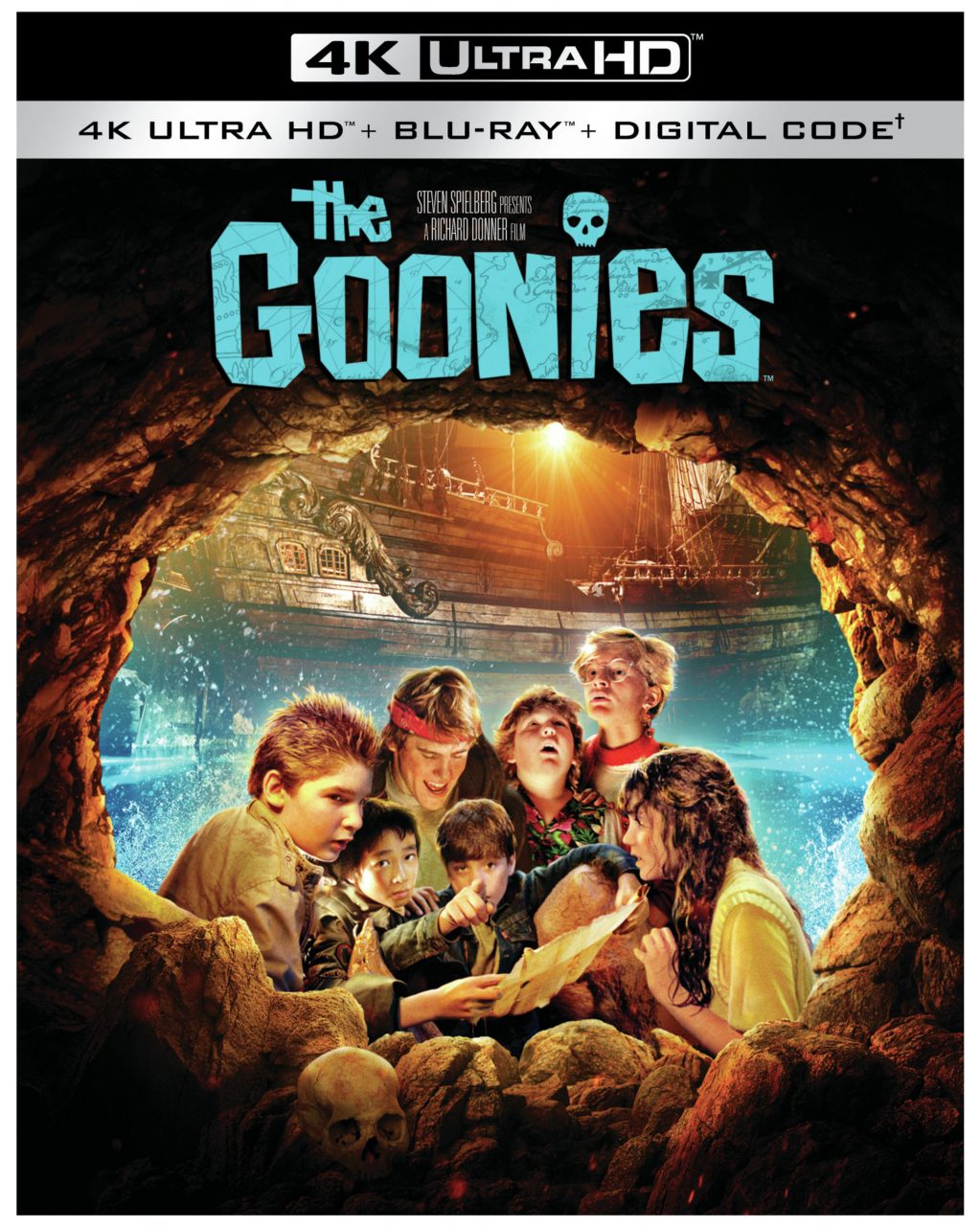 The Goonies 4K Ultra HD Combo Pack cover (Warner Bros. Home Entertainment)