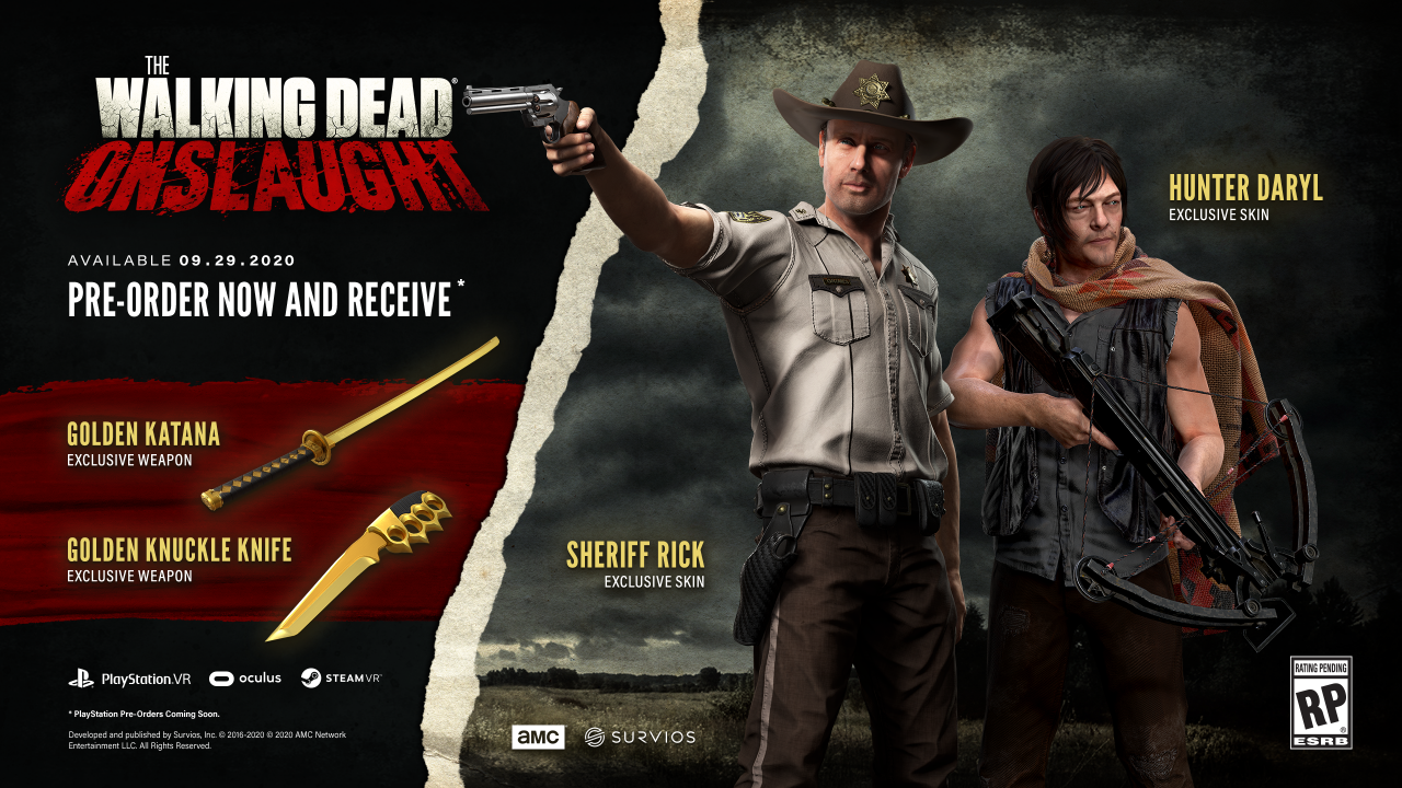 The Walking Dead Onslaught Pre-Order Info (Survios/AMC)