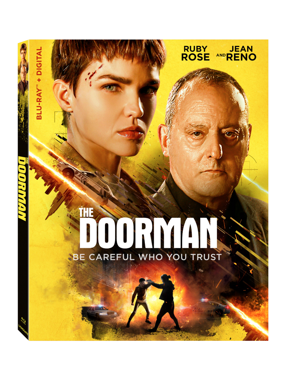 The Doorman Blu-Ray Combo Pack cover (Lionsgate Home Entertainment)
