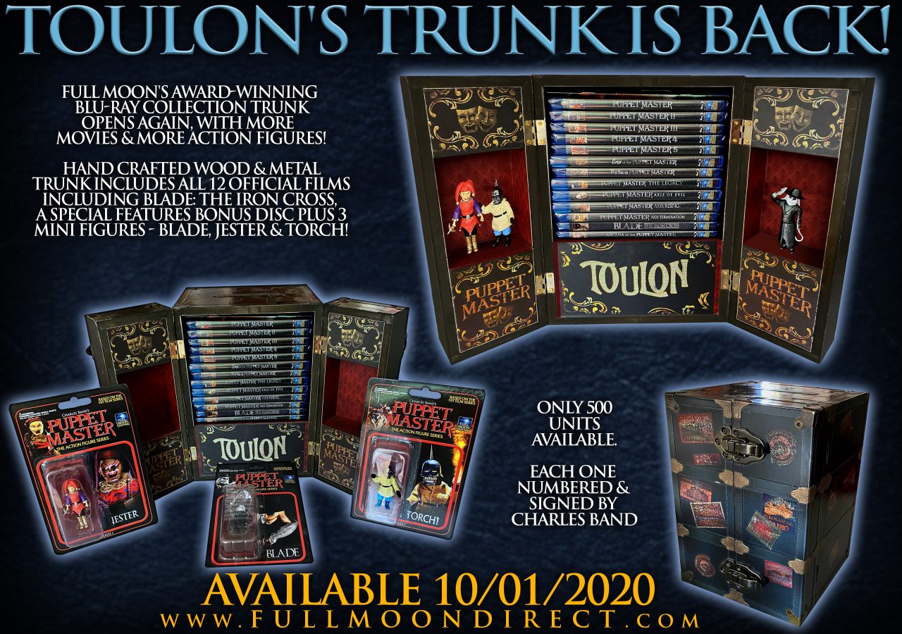 Puppet Master's Toulon's Trunk info (Full Moon Direct)