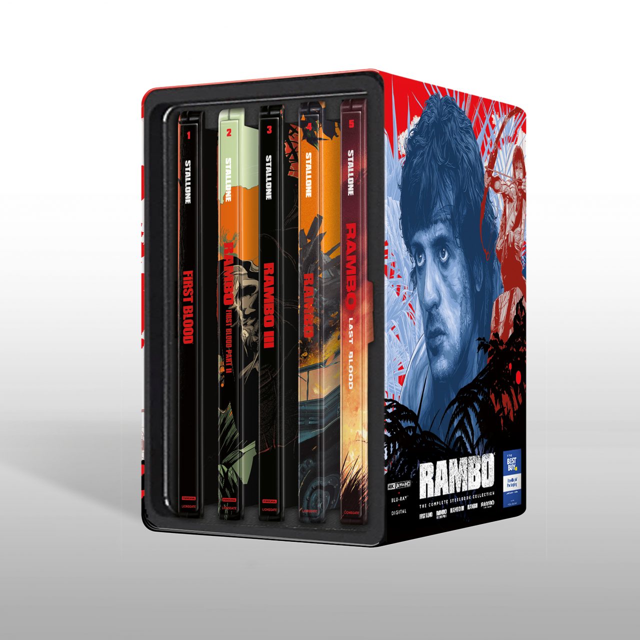 Rambo: The Complete SteelBook Collection cover (Lionsgate Home Entertainment)