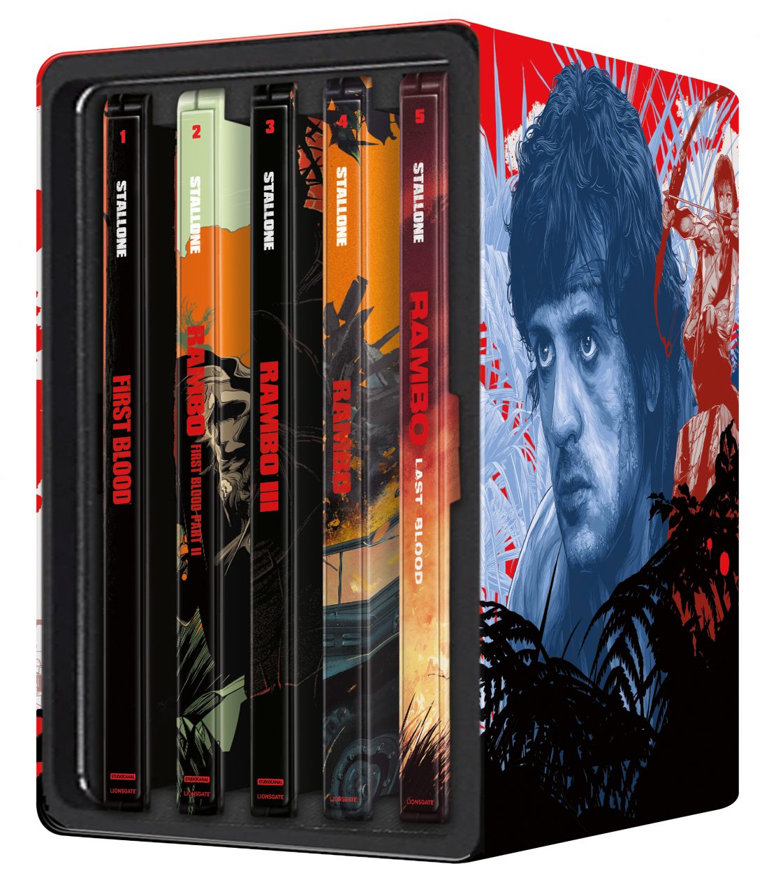 Rambo: The Complete SteelBook Collection cover (Lionsgate Home Entertainment)