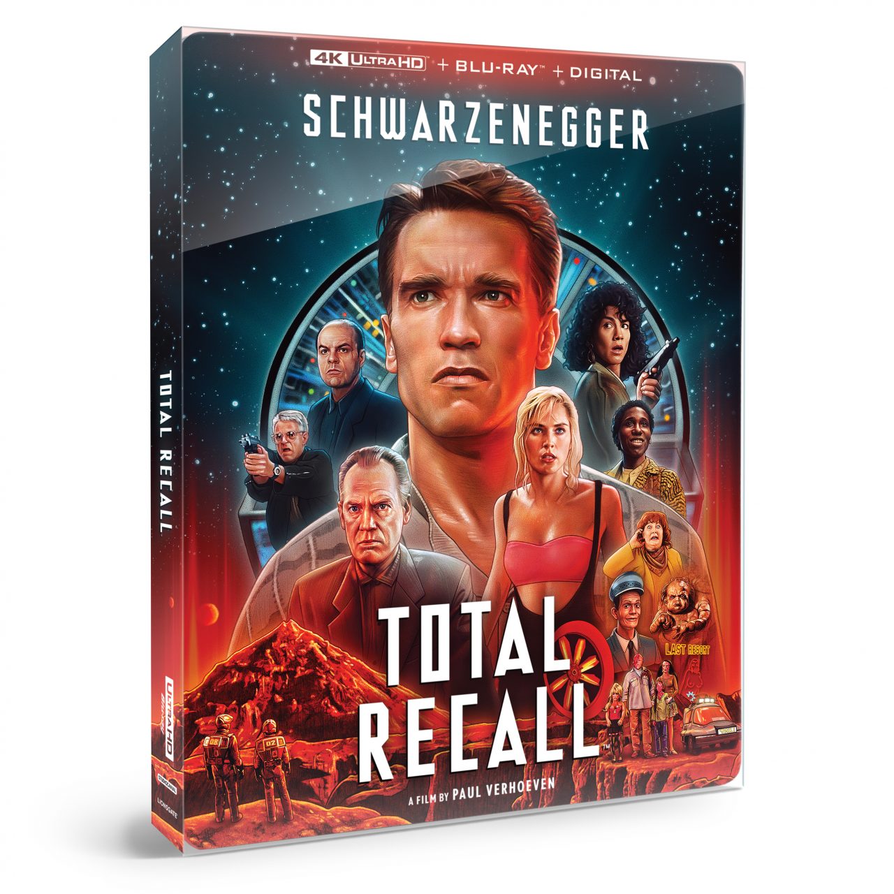 Total Recall 30th Anniversary 4K Ultra HD 3-Disc Combo Pack cover (Lionsgate Home Entertainment)