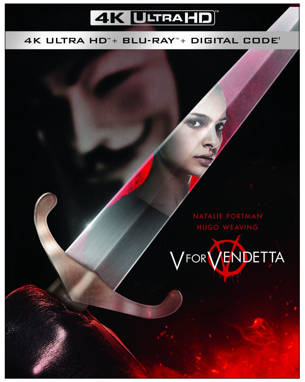 V For Vendetta 4K Ultra HD Combo Pack cover (Warner Bros. Home Entertainment)