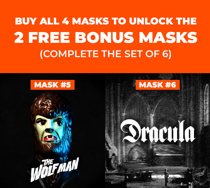 The Wolf Man and Dracula Bonus Masks (Loot Crate)