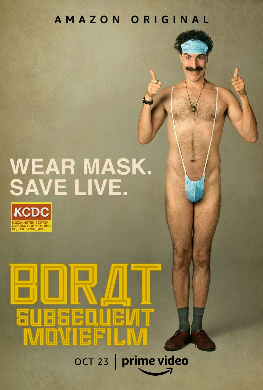 Borat Subsequent Moviefilm poster (Amazon Prime Video)