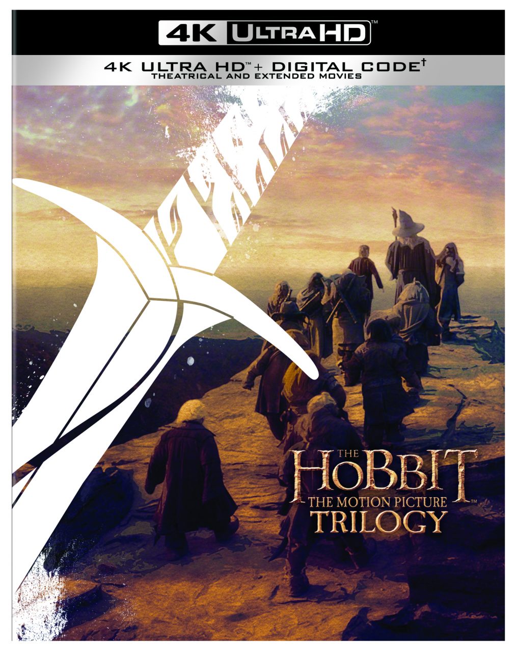 The Hobbit Trilogy 4K Ultra HD Combo Pack cover (Warner Bros. Home Entertainment)