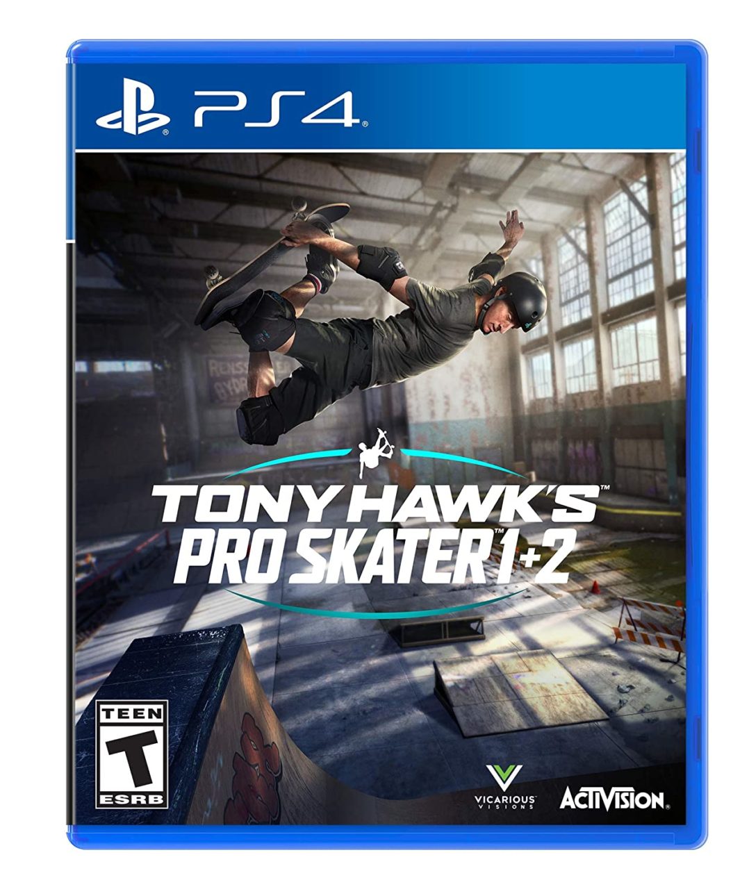 Tony Hawk's Pro Skater 1 + 2 PlayStation 4 cover (Activision)