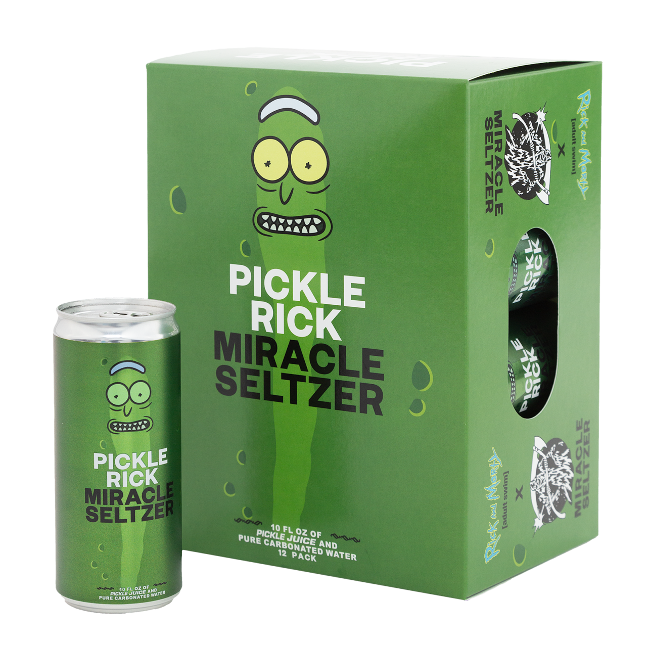 Limited-Edition Pickle Rick Beverage product image (Adult Swim/Miracle Seltzer)