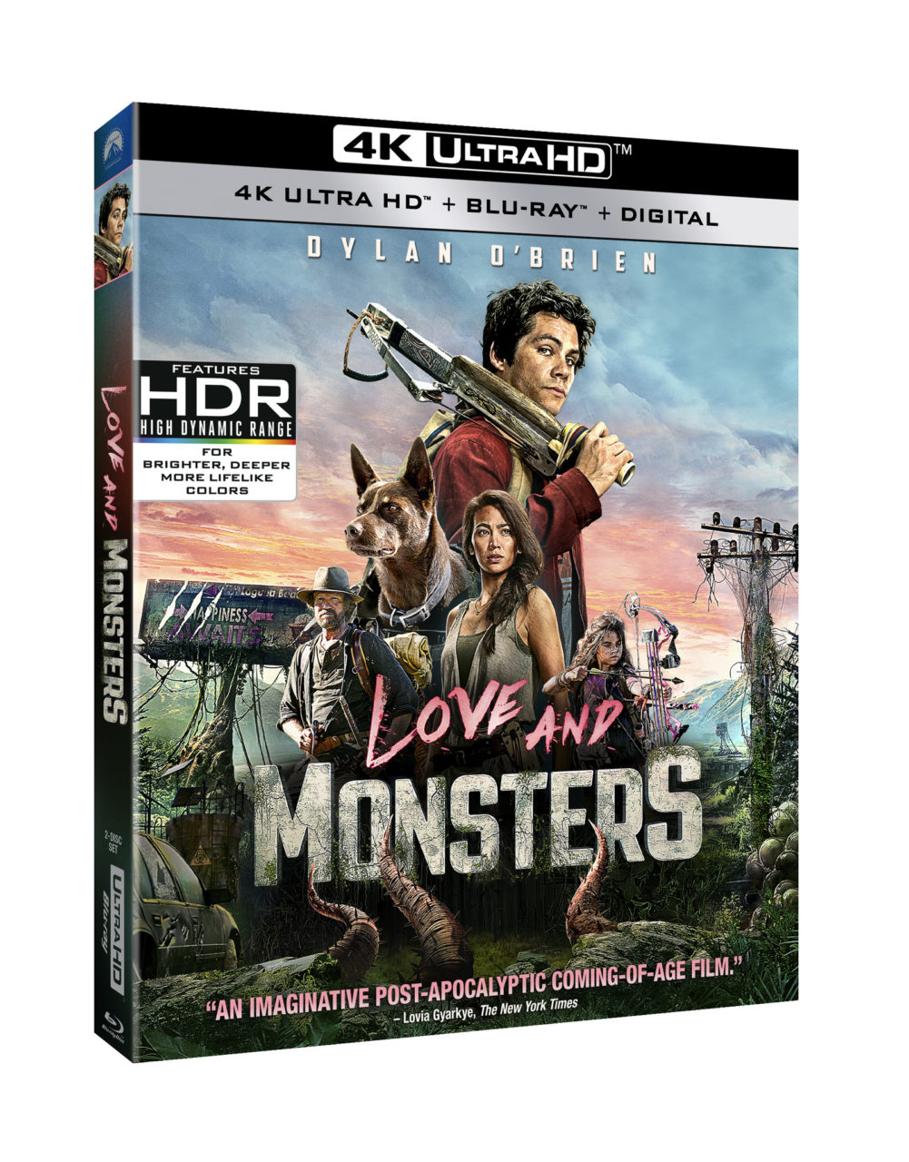 Love And Monsters 4K Ultra HD Combo Pack cover (Paramount Home Entertainment)