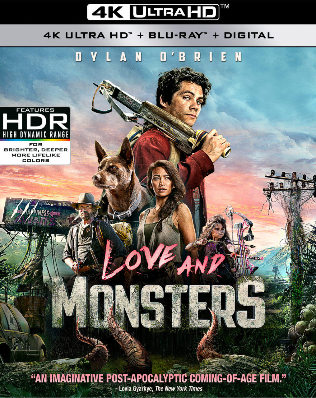 Love And Monsters 4K Ultra HD Combo Pack cover (Paramount Home Entertainment)
