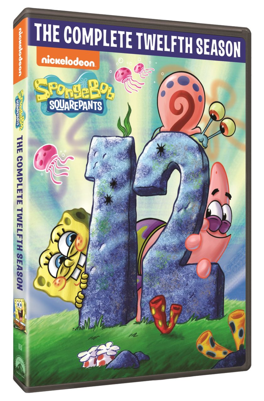 SpongeBob SquarePants: The Complete Twelfth Season DVD cover (Nickelodeon/Paramount Home Entertainment)