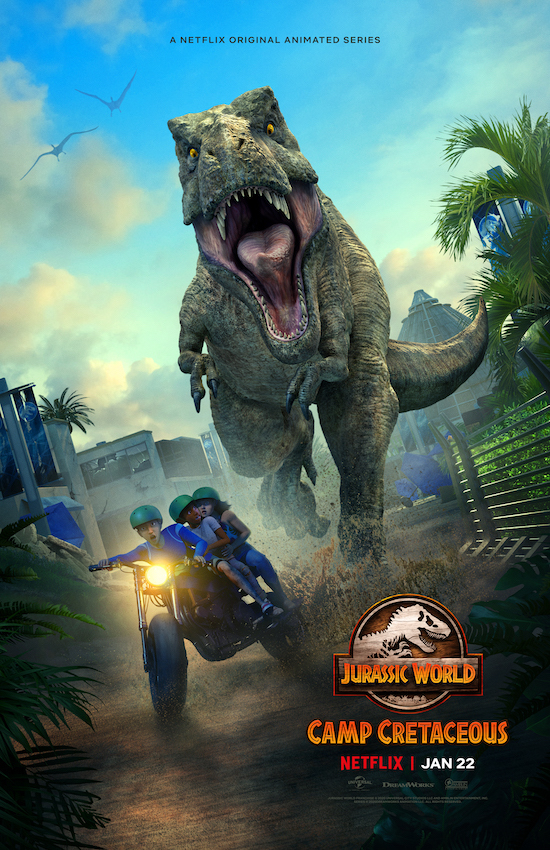Jurassic World: Camp Cretaceous Season 2 poster (DreamWorks Animation/Universal Pictures/Amblin Entertainment/Netflix)
