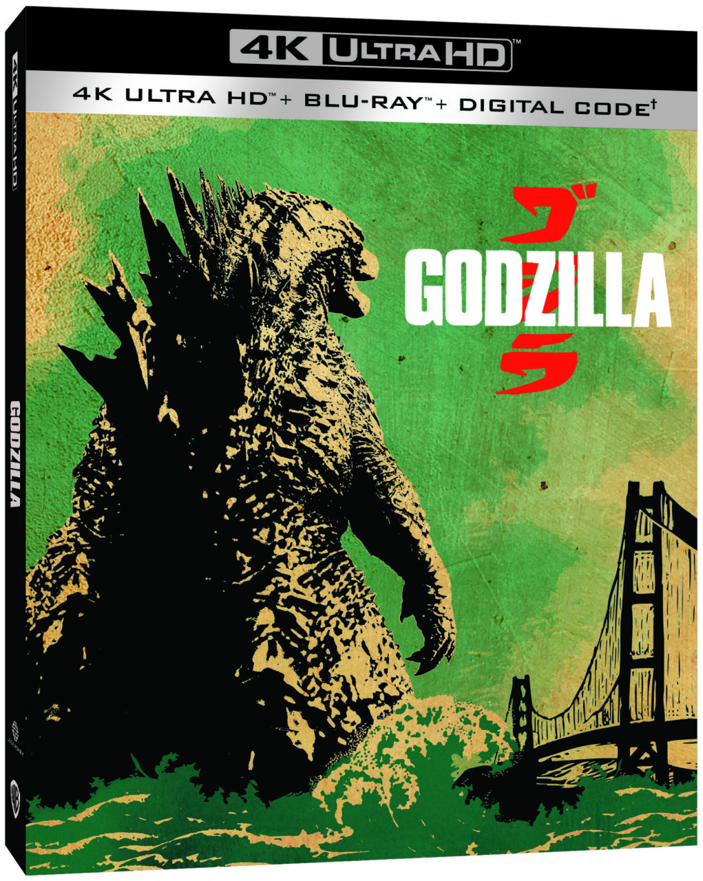 Godzilla 4K Ultra HD Combo Pack cover (Warner Bros. Home Entertainment)