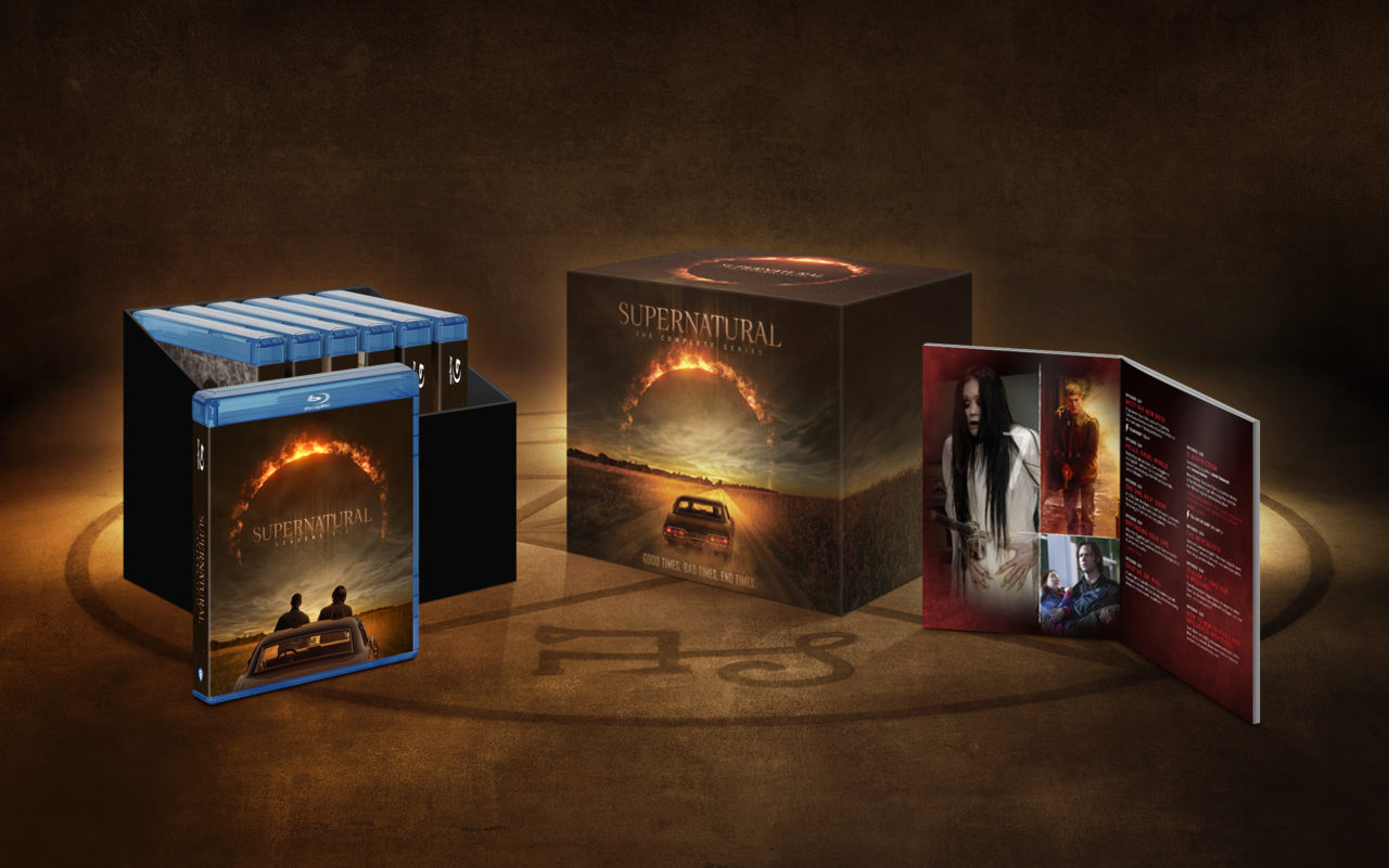 Supernatural: The Complete Series Blu-Ray Combo Pack Box And Cover (Warner Bros. Home Entertainment)