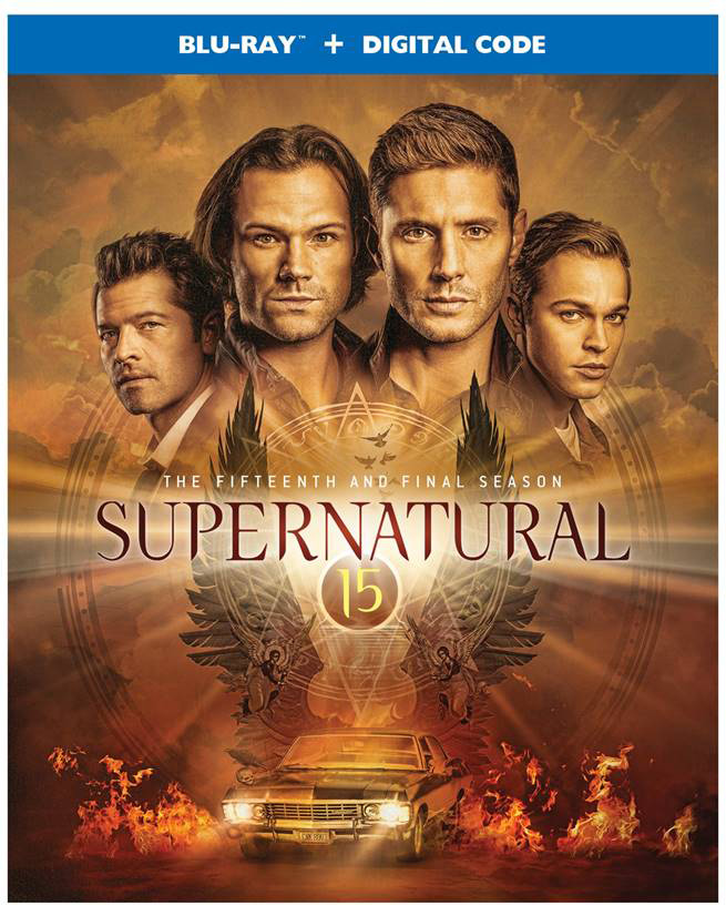 Supernatural: The Fifteenth And Final Season Blu-Ray Combo Pack Cover (Warner Bros. Home Entertainment)