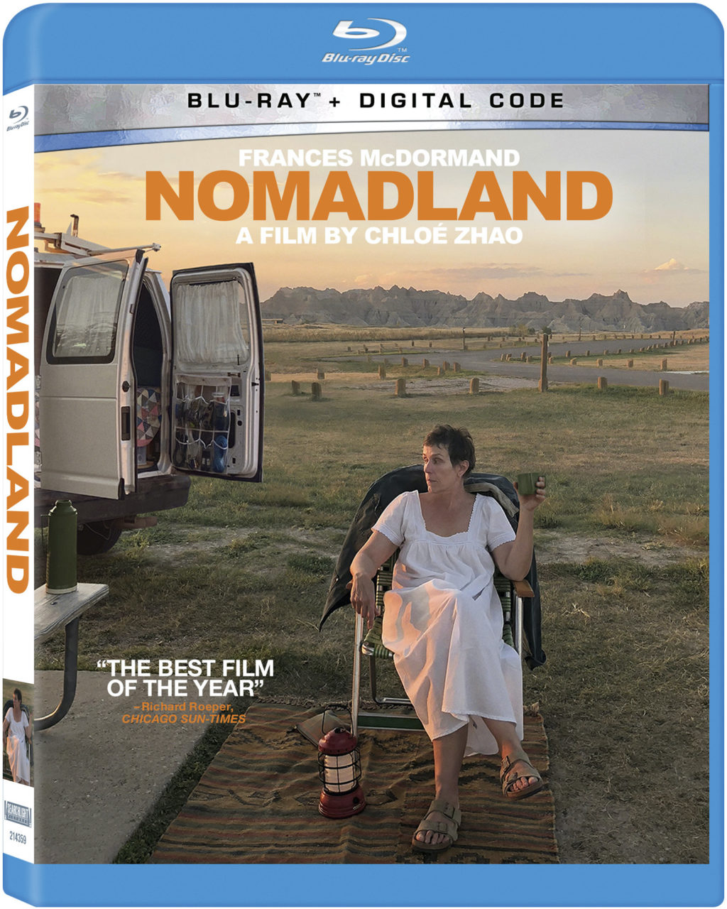 Nomadland Blu-Ray Combo Pack cover (Walt Disney Studios Home Entertainment)