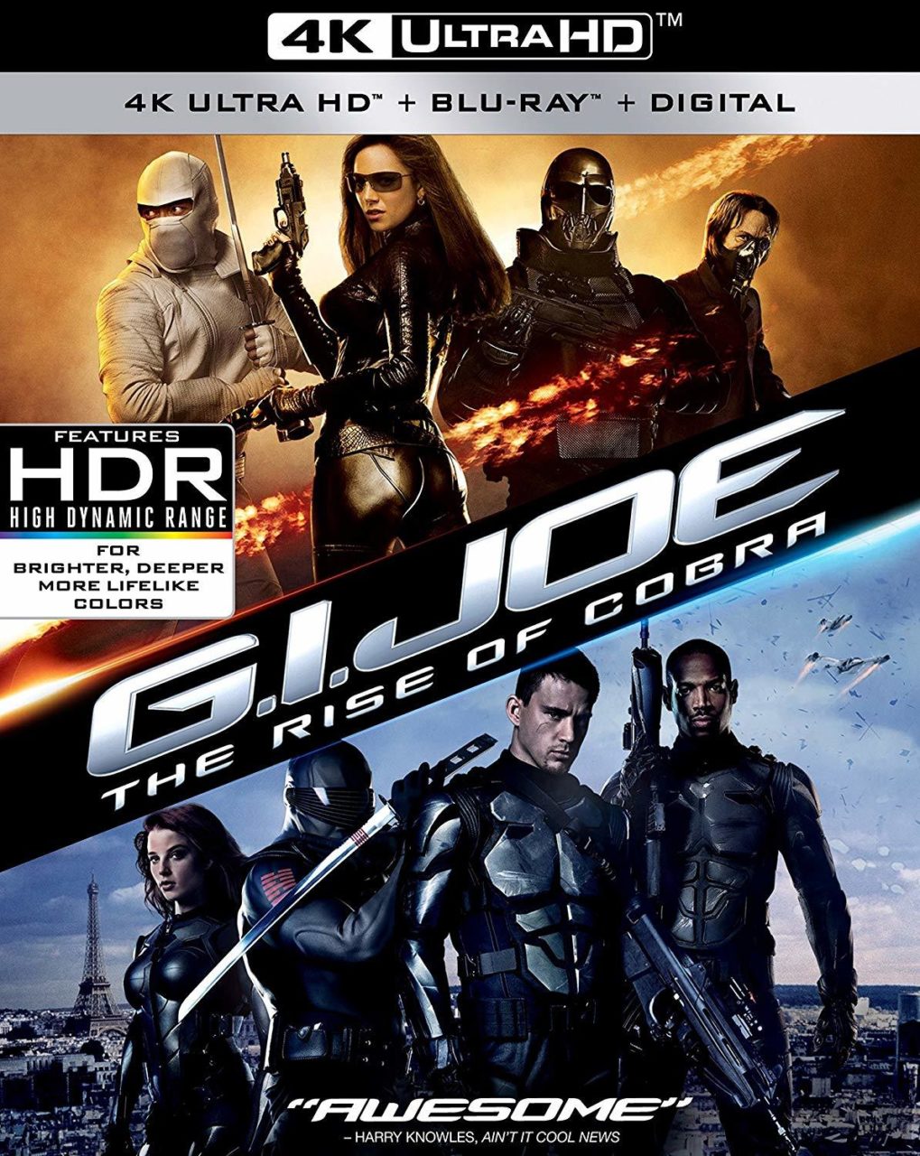 G.I. Joe: The Rise Of Cobra 4K Ultra HD Combo Pack cover (Paramount Home Entertainment)