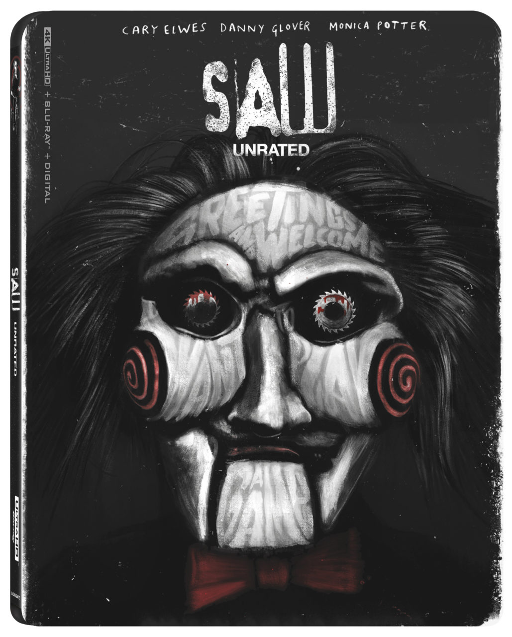 Saw Unrated Blu-Ray Combo Pack cover (Lionsgate)