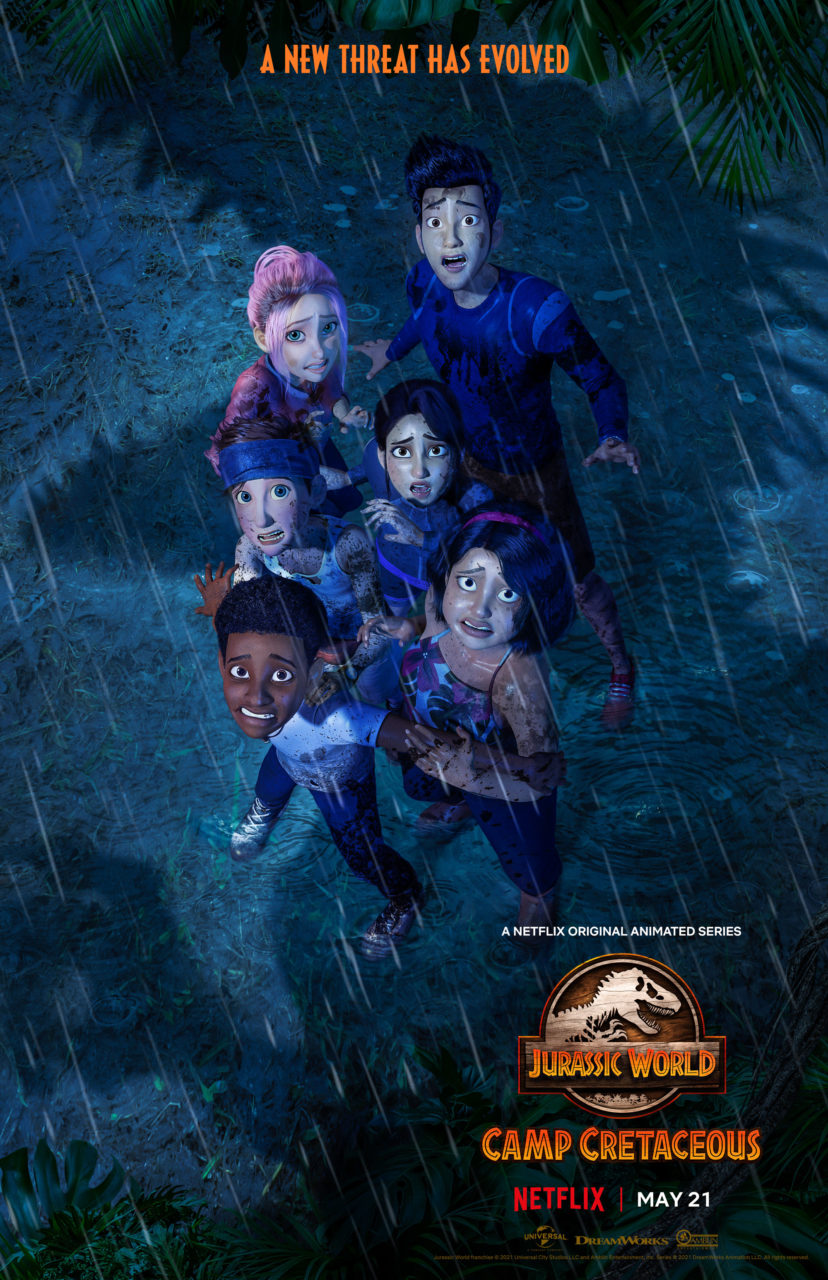 Jurassic World: Camp Cretaceous Season Three poster (DreamWorks Animation/Netflix)