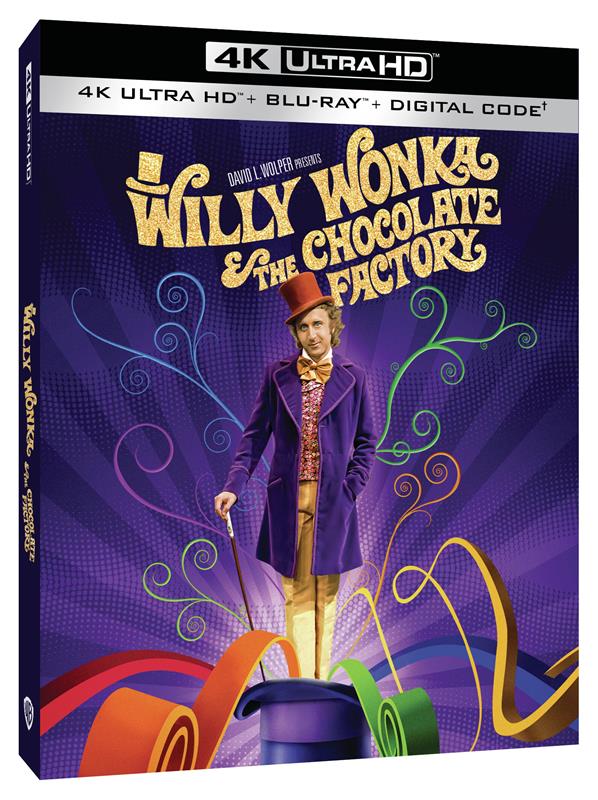 Willy Wonka & The Chocolate Factory 4K Ultra HD Combo Pack cover (Warner Bros. Home Entertainment)