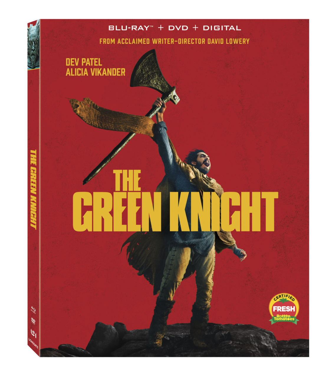 The Green Knight Blu-Ray Combo Pack cover (Lionsgate)